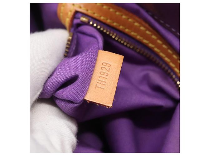 LOUIS VUITTON Monogram Vernis Reade MM Borsa a Mano Viole M91087 LV Auth hk2889 Porpora - vista 12