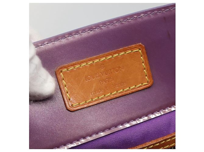 LOUIS VUITTON Monogram Vernis Reade MM Borsa a Mano Viole M91087 LV Auth hk2889 Porpora - vista 17