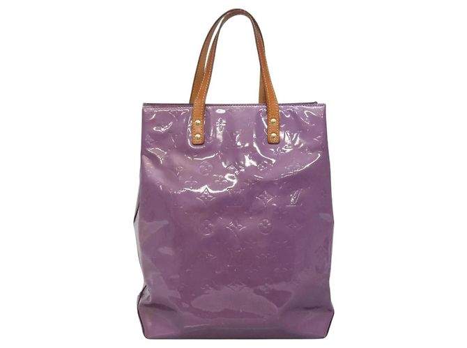 LOUIS VUITTON Monogram Vernis Reade MM Borsa a Mano Viole M91087 LV Auth hk2889 Porpora - vista 2