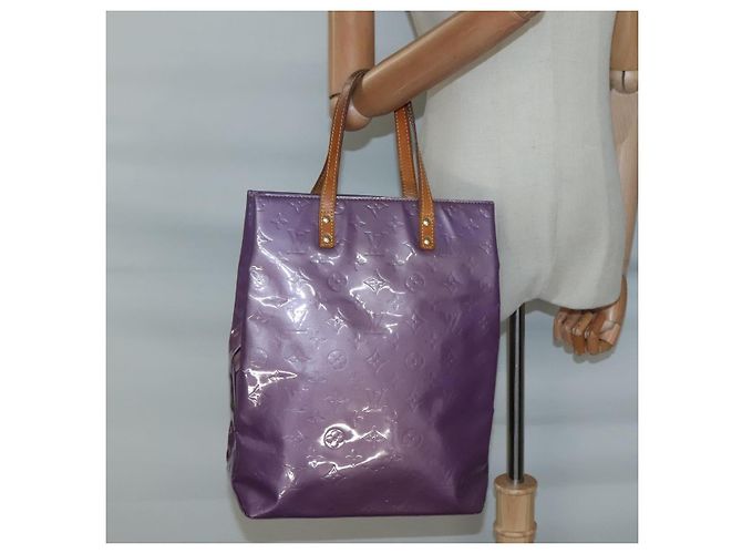 LOUIS VUITTON Monogram Vernis Reade MM Borsa a Mano Viole M91087 LV Auth hk2889 Porpora - vista 22