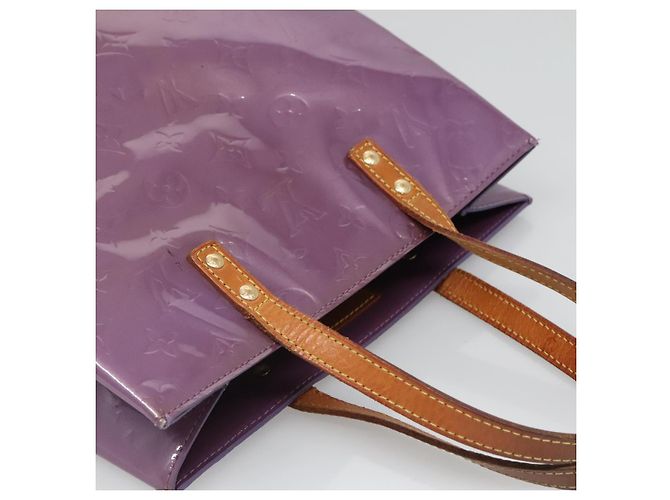 LOUIS VUITTON Monogram Vernis Reade MM Borsa a Mano Viole M91087 LV Auth hk2889 Porpora - vista 6