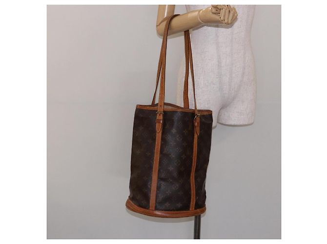 LOUIS VUITTON Borsa a Spalla Monogram Bucket GM M42236 LV Auth 136355 Monogramma - vista 22