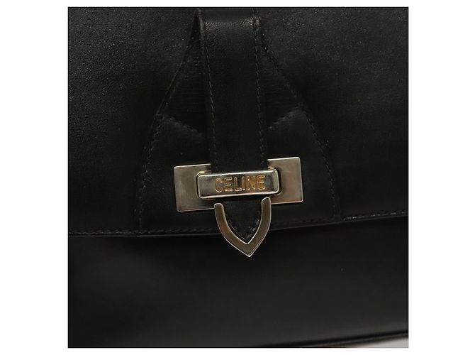 Céline Borsa a Spalla CELINE in Pelle Blu Navy Oro Auth bs28958 D'oro - vista 18