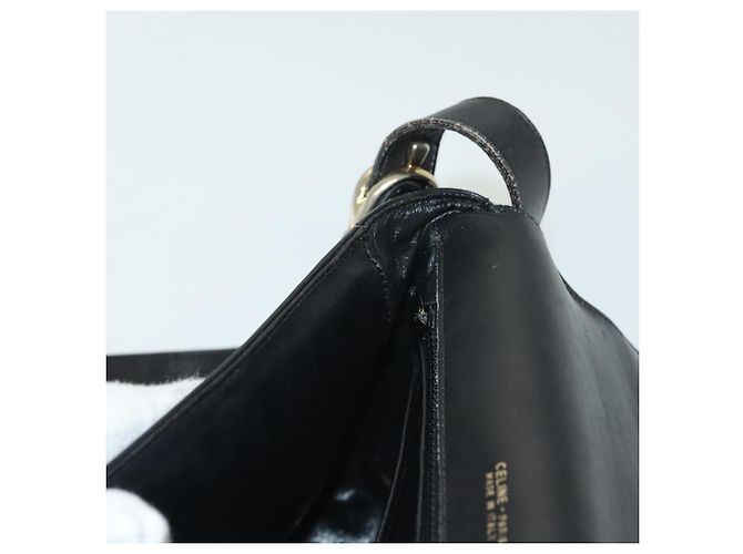 Céline Borsa a Spalla CELINE in Pelle Blu Navy Oro Auth bs28958 D'oro - vista 20