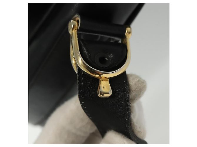 Céline Borsa a Spalla CELINE in Pelle Blu Navy Oro Auth bs28958 D'oro - vista 4