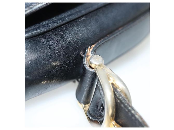 Céline Borsa a Spalla CELINE in Pelle Blu Navy Oro Auth bs28958 D'oro - vista 6