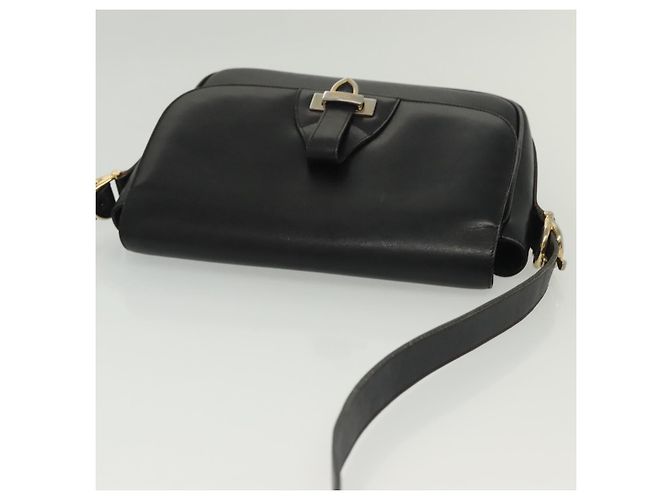 Céline Borsa a Spalla CELINE in Pelle Blu Navy Oro Auth bs28958 D'oro - vista 8
