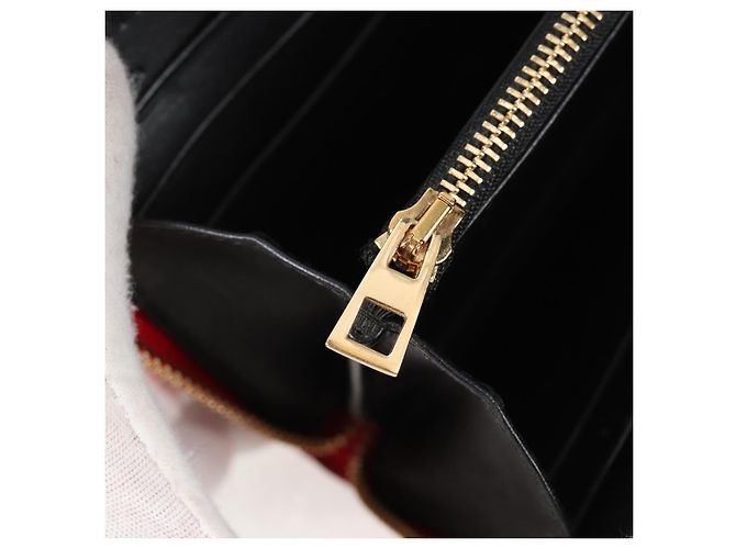 LOEWE Anagramm Langer Geldbeutel Leder Rot Auth 138577M - Ansicht 19
