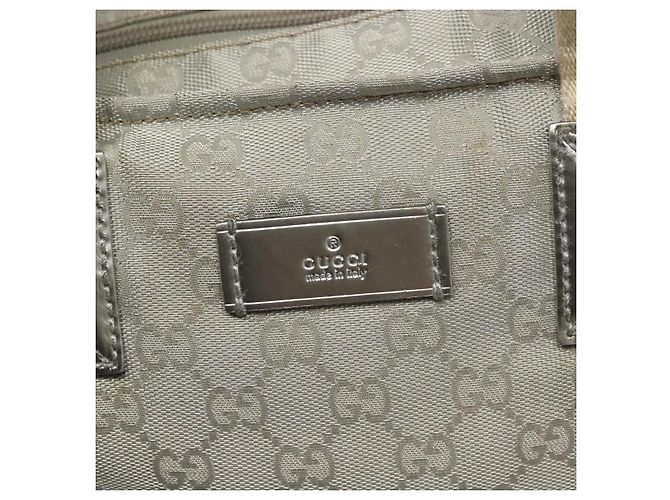 GUCCI GG Canvas Tote Bag Silber 131231 Auth BA4967 - Ansicht 17