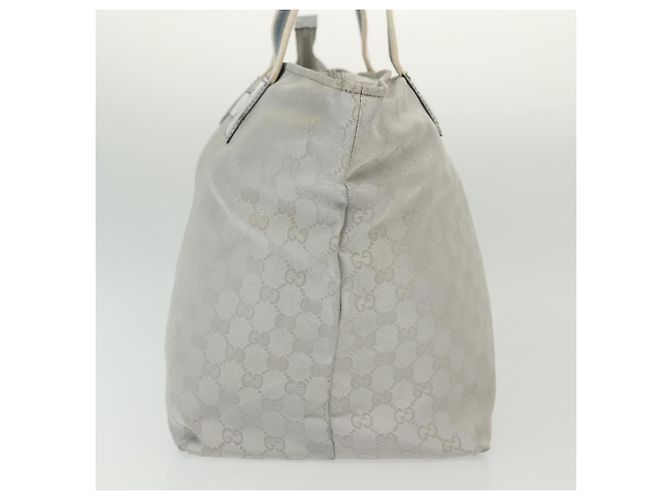 GUCCI GG Canvas Tote Bag Silber 131231 Auth BA4967 - Ansicht 3