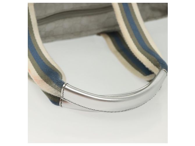 GUCCI GG Canvas Tote Bag Silber 131231 Auth BA4967 - Ansicht 7
