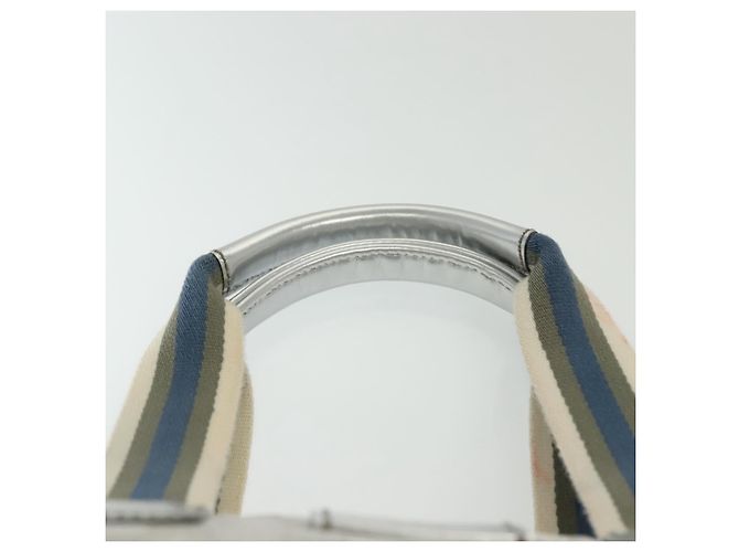 GUCCI GG Canvas Tote Bag Silber 131231 Auth BA4967 - Ansicht 8