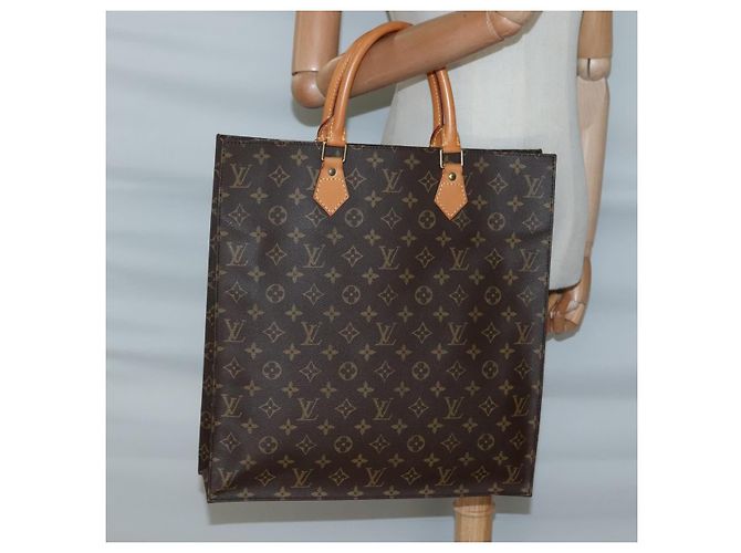 LOUIS VUITTON Borsa Sac Plat Monogram M51140 LV Auth 139896 Monogramma - vista 19