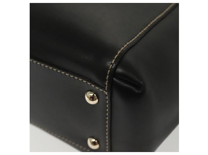 Borsa Tote in pelle Gucci oro nero 141432 Auth ep10234 D'oro - vista 10