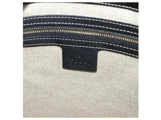Borsa Tote in pelle Gucci oro nero 141432 Auth ep10234 D'oro - vista 18