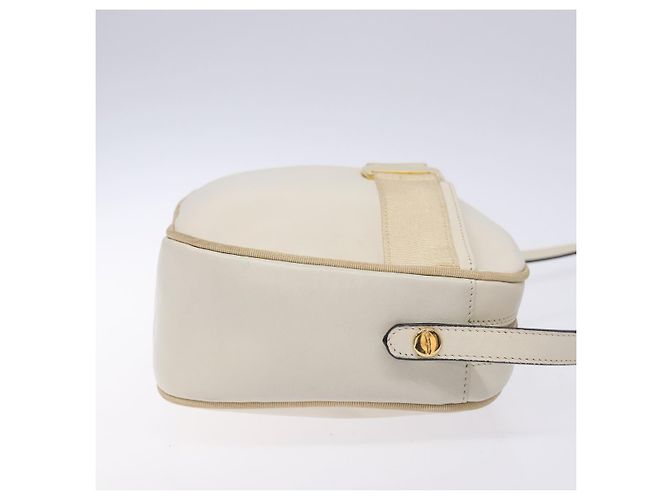 Borsa a Spalla Vala in Pelle Beige Oro Salvatore Ferragamo Auth hk2927 D'oro - vista 3