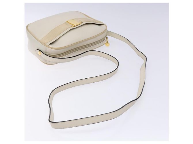 Borsa a Spalla Vala in Pelle Beige Oro Salvatore Ferragamo Auth hk2927 D'oro - vista 7