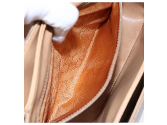 Gucci Borsa a Spalla Micro GG Supreme PVC Beige 001 115 6165 8031 Auth ep10240 D'oro - vista 11