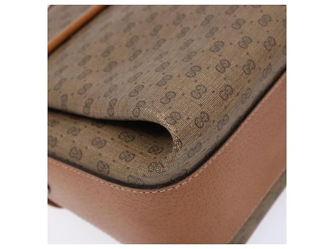 Gucci Borsa a Spalla Micro GG Supreme PVC Beige 001 115 6165 8031 Auth ep10240 D'oro - vista 17