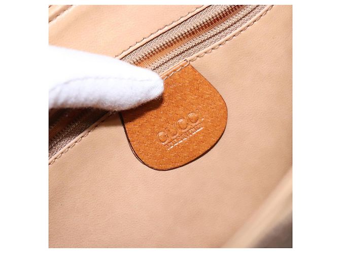 Gucci Borsa a Spalla Micro GG Supreme PVC Beige 001 115 6165 8031 Auth ep10240 D'oro - vista 19
