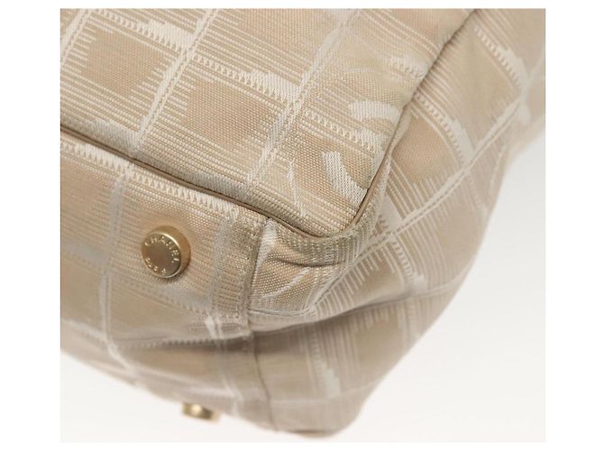 CHANEL Nuova Borsa Tote da Viaggio Nylon Rosa Oro CC Auth BA4944 D'oro - vista 18
