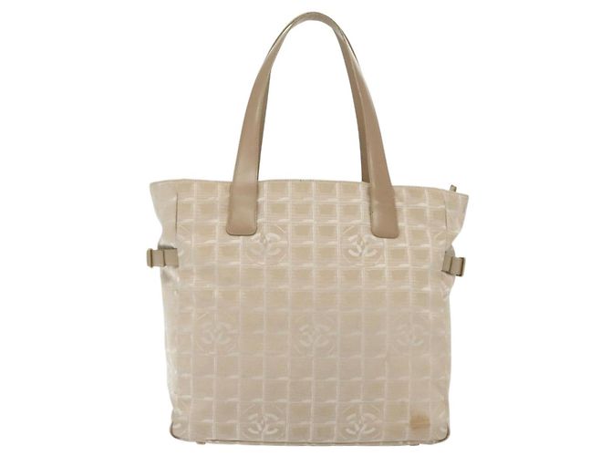 CHANEL Nuova Borsa Tote da Viaggio Nylon Rosa Oro CC Auth BA4944 D'oro - vista 2