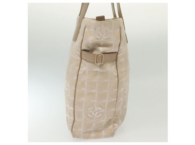 CHANEL Nuova Borsa Tote da Viaggio Nylon Rosa Oro CC Auth BA4944 D'oro - vista 5