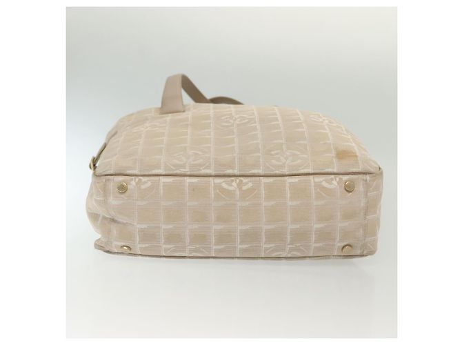 CHANEL Nuova Borsa Tote da Viaggio Nylon Rosa Oro CC Auth BA4944 D'oro - vista 6