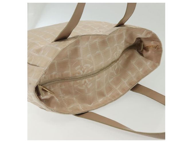 CHANEL Nuova Borsa Tote da Viaggio Nylon Rosa Oro CC Auth BA4944 D'oro - vista 7