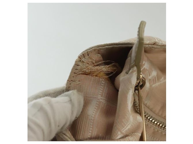 CHANEL Nuova Borsa Tote da Viaggio Nylon Rosa Oro CC Auth BA4944 D'oro - vista 9