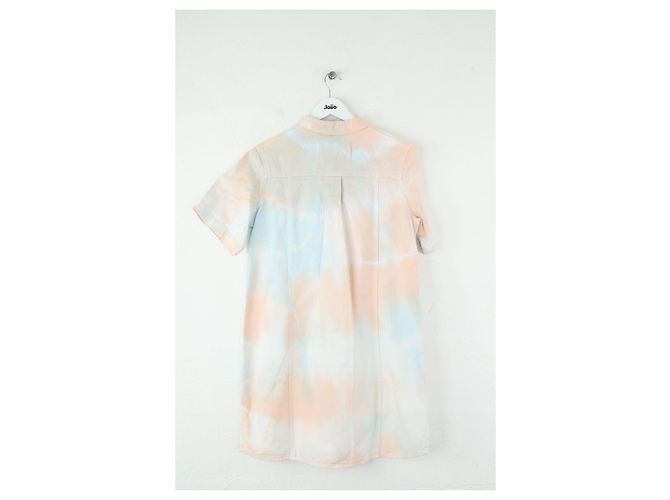 Margaux Lonnberg Vestido de algodón rosa - vista 3