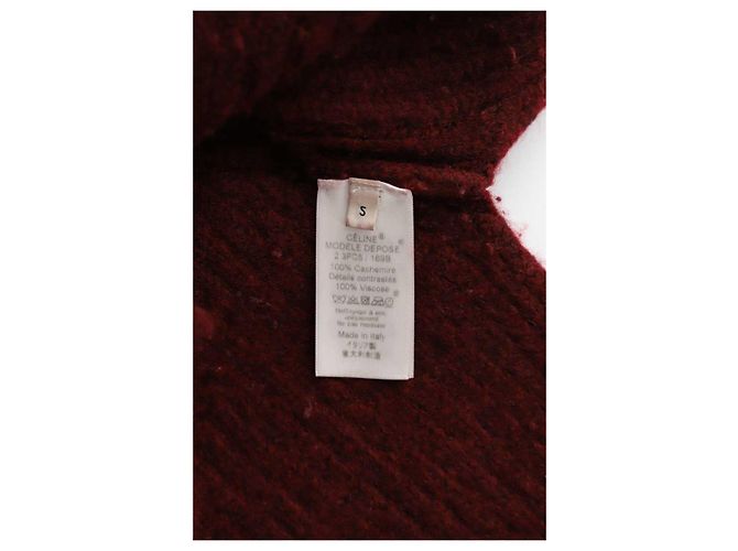 Céline Suéter de Cashmere Bordô Bordeaux - vista 6