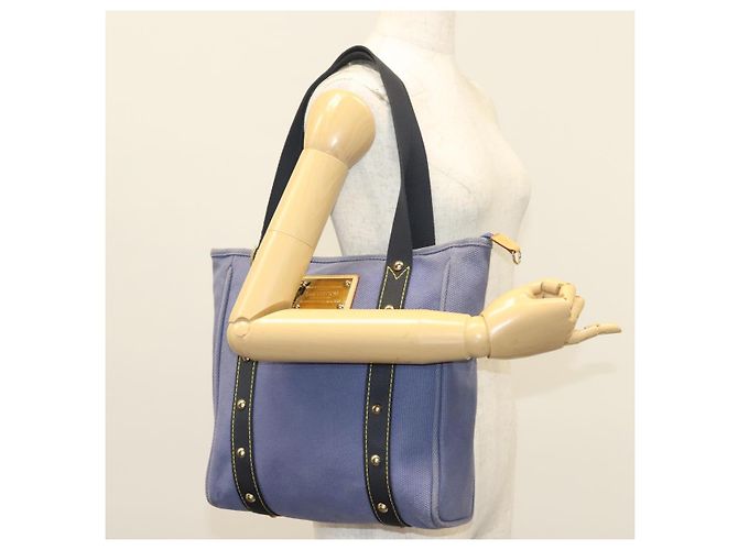 LOUIS VUITTON Antigua Cabas MM Borsa Tote Blu M40087 LV Auth ep9985 - vista 22