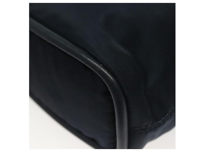 Céline Borsa a mano CELINE in nylon blu navy e oro Auth ep10381 D'oro - vista 16