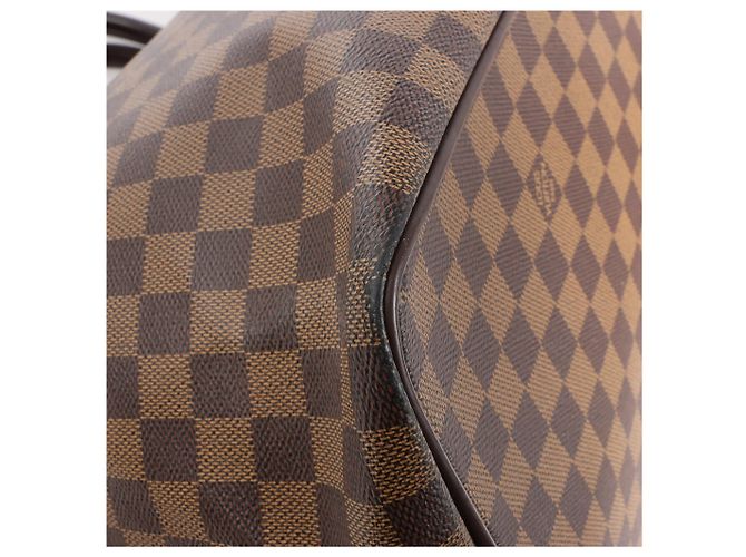 Borsa Louis Vuitton Damier Ebene Greenwich GM N41155 Marrone - vista 12
