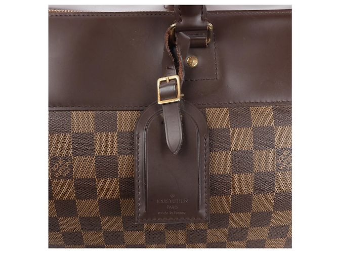 Borsa Louis Vuitton Damier Ebene Greenwich GM N41155 Marrone - vista 7