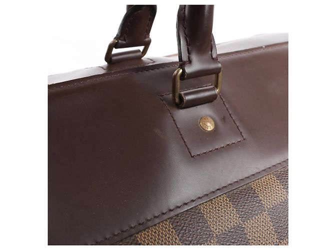 Borsa Louis Vuitton Damier Ebene Greenwich GM N41155 Marrone - vista 9
