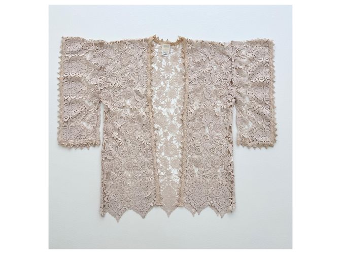 Anna Sui Spitzen-Kimono-Jacke beige - Ansicht 4