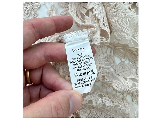 Anna Sui Spitzen-Kimono-Jacke beige - Ansicht 6