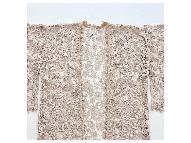 Anna Sui Spitzen-Kimono-Jacke beige - Ansicht 8