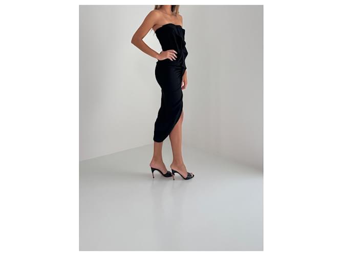 Falda larga negra Givenchy de viscosa Negro - vista 11
