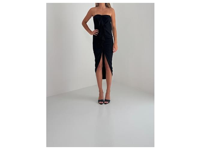 Falda larga negra Givenchy de viscosa Negro - vista 5