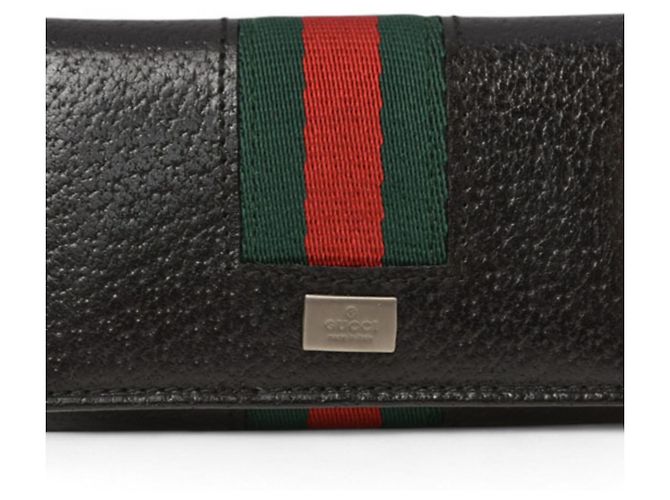 Llaveiro de cuero Gucci Negro - vista 2