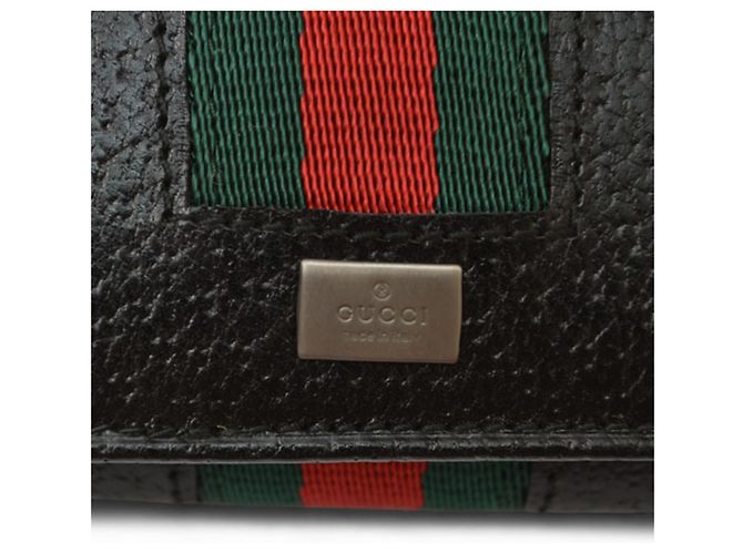Llaveiro de cuero Gucci Negro - vista 4