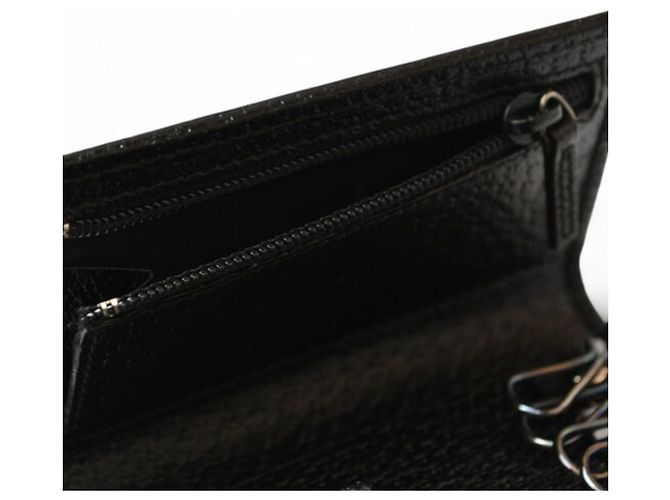 Llaveiro de cuero Gucci Negro - vista 7