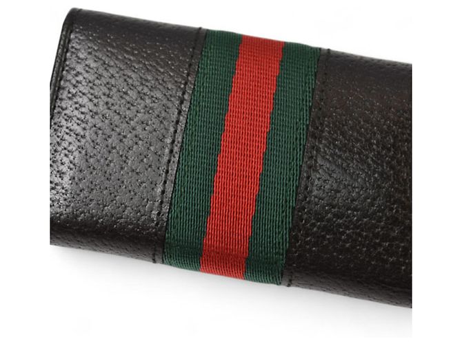 Llaveiro de cuero Gucci Negro - vista 9