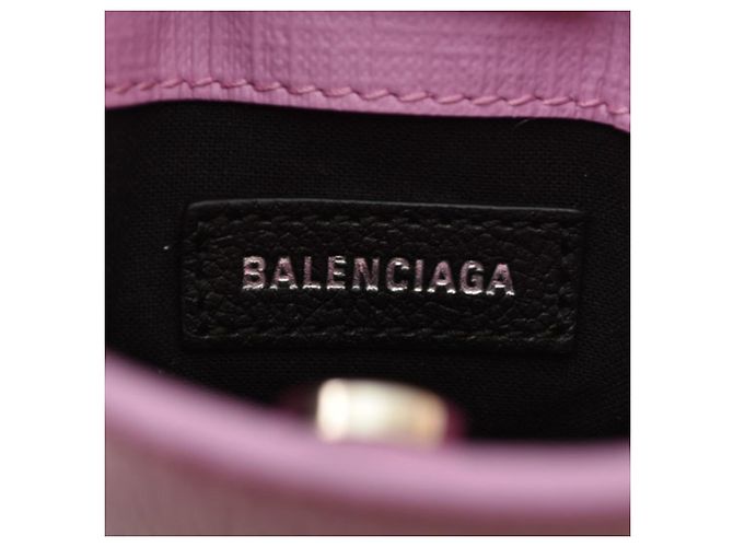 Borsa a spalla in pelle viola Balenciaga Porpora - vista 11