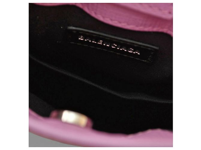 Borsa a spalla in pelle viola Balenciaga Porpora - vista 12