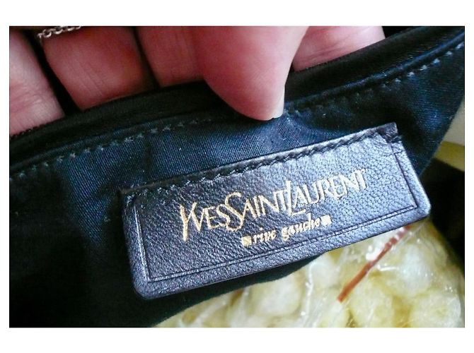 YVES SAINT LAURENT RIVE GAUCHE Borsa Raspail Argento in Buone Condizioni - vista 9