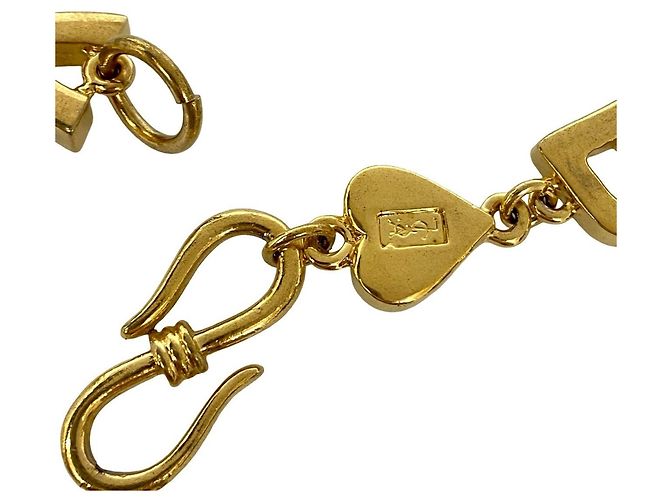 Collana a catena con motivo logo YSL Yves Saint Laurent - vista 2